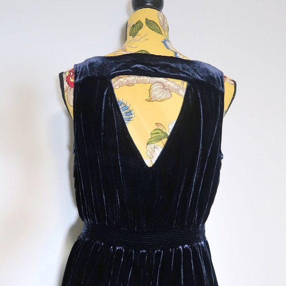 Twist & Tango Black Velvet Dress Size 38 - Picture 5 of 9